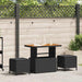 Set de masă pentru grădină Negru Rattan poli - WALTI WALTI