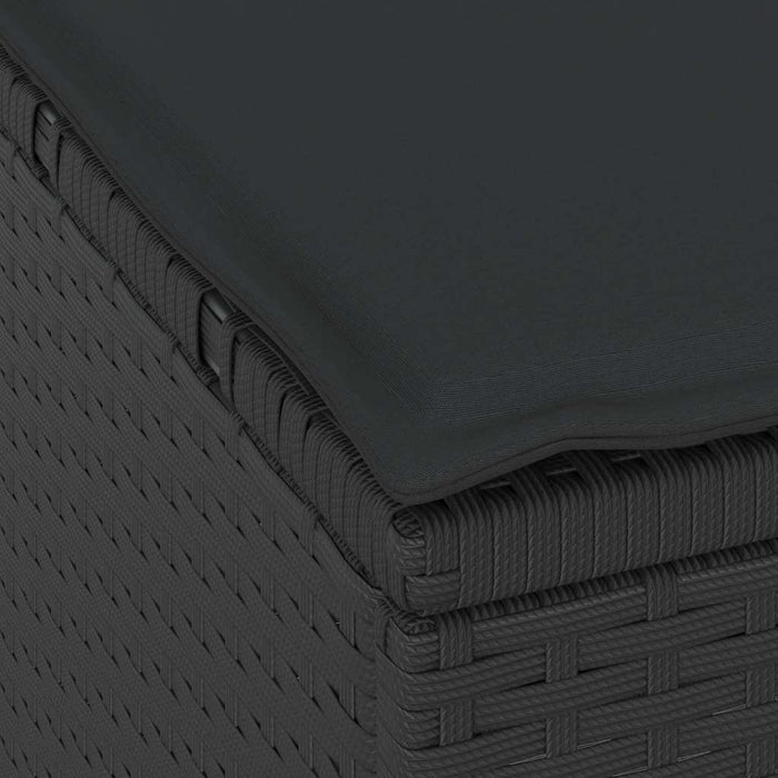 Set de masă pentru grădină Negru Rattan poli - WALTI WALTI