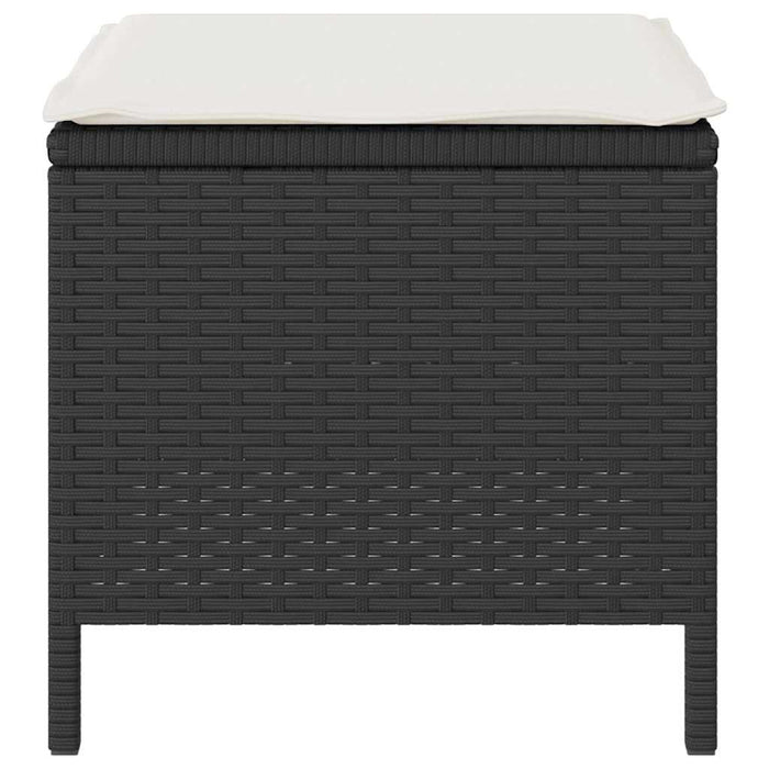 Set de masă pentru grădină Negru Rattan poli - WALTI WALTI