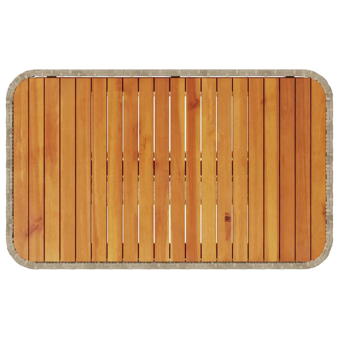 Set de masă pentru grădină Bej Rattan poli - WALTI WALTI