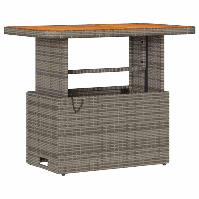 Set de masă pentru grădină Gri Rattan poli - WALTI WALTI