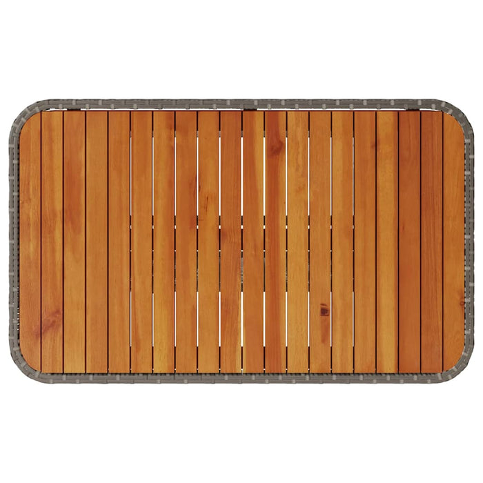 Set de masă pentru grădină Gri Rattan poli - WALTI WALTI