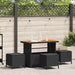 Set de masă pentru grădină Negru Rattan poli - WALTI WALTI