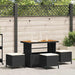 Set de masă pentru grădină Negru Rattan poli - WALTI WALTI