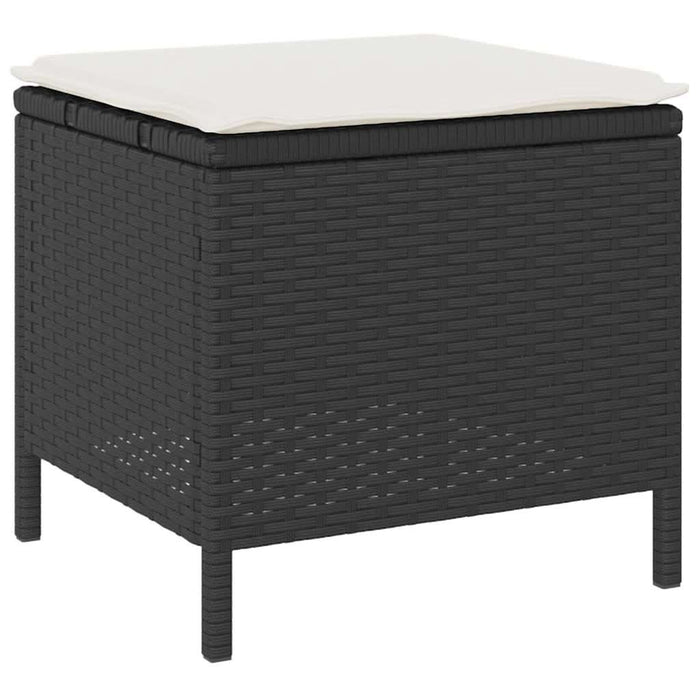 Set de masă pentru grădină Negru Rattan poli - WALTI WALTI