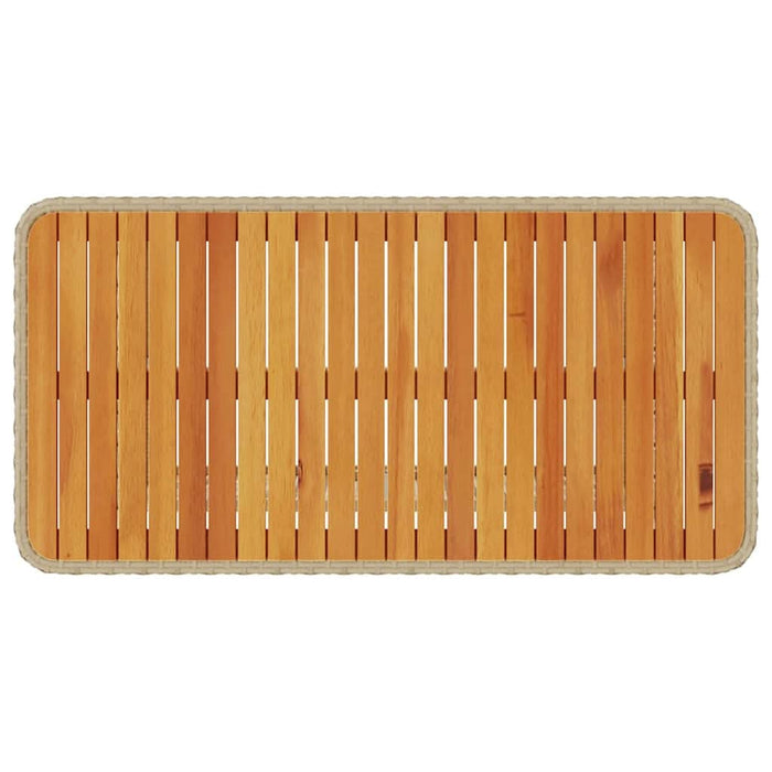 Set de masă pentru grădină Bej Rattan poli - WALTI WALTI