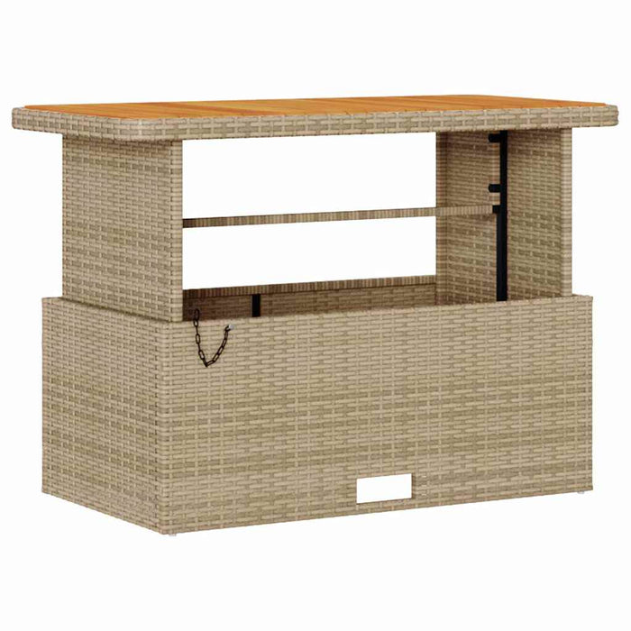 Set de masă pentru grădină Bej Rattan poli - WALTI WALTI