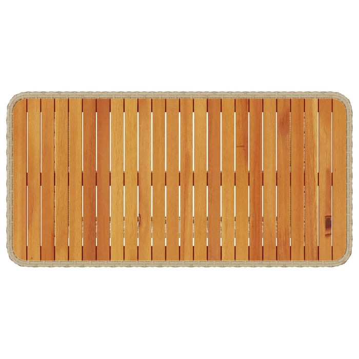 Set de masă pentru grădină Bej Rattan poli - WALTI WALTI