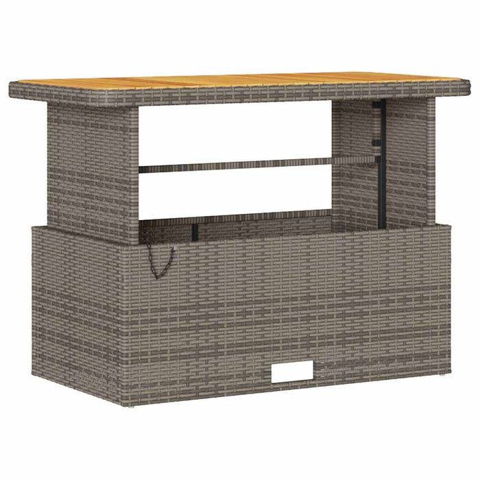 Set de masă pentru grădină Gri Rattan poli - WALTI WALTI