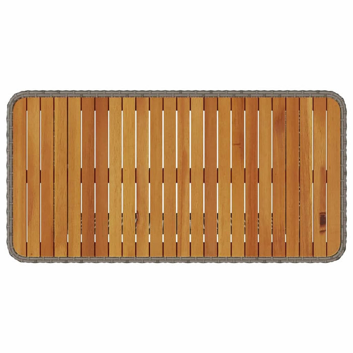 Set de masă pentru grădină Gri Rattan poli - WALTI WALTI