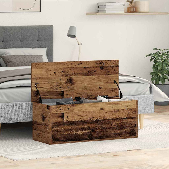 Cutie de depozitare Lemn Vechi 90 x 35 x 35 cm Lemn compozit - WALTI WALTI