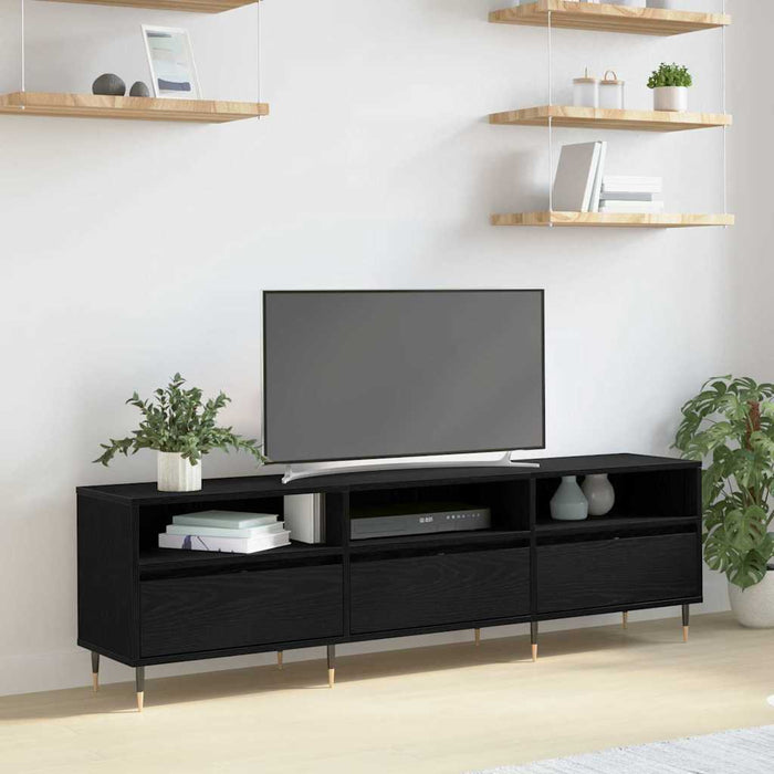 Cabinet TV Stejar Negru 150 x 30 x 45 cm Lemn compozit - WALTI WALTI