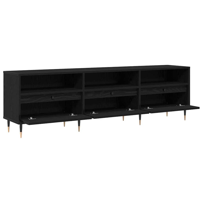Cabinet TV Stejar Negru 150 x 30 x 45 cm Lemn compozit - WALTI WALTI