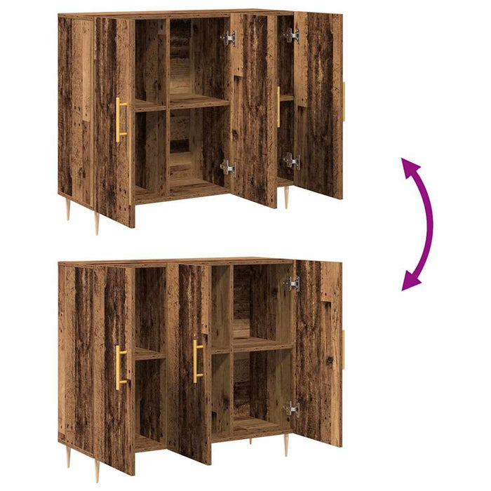 Bufet Lemn vechi 90 x 34 x 80 cm Lemn compozit - WALTI WALTI