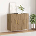 Bufet stejar artizanal 90 x 34 x 80 cm Lemn compozit - WALTI WALTI