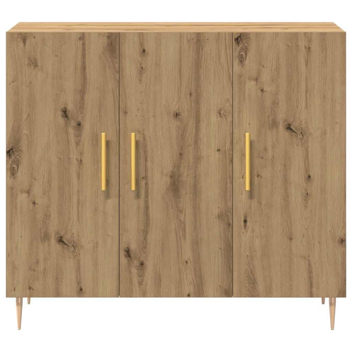 Bufet stejar artizanal 90 x 34 x 80 cm Lemn compozit - WALTI WALTI