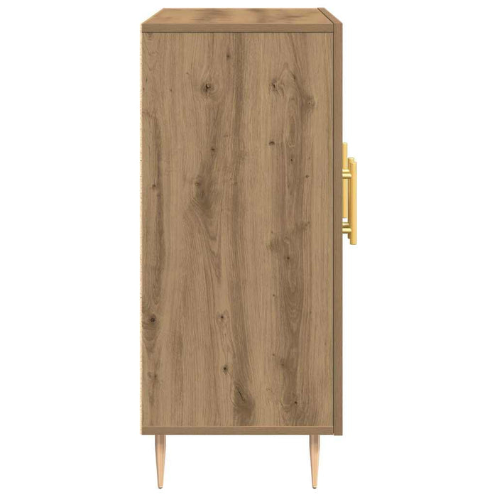 Bufet stejar artizanal 90 x 34 x 80 cm Lemn compozit - WALTI WALTI