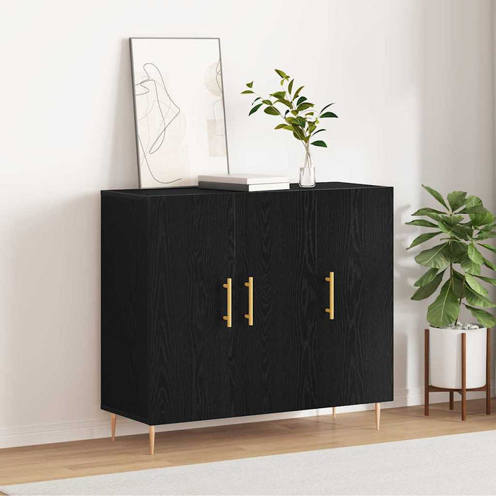 Bufet Stejar negru 90 x 34 x 80 cm Lemn compozit - WALTI WALTI