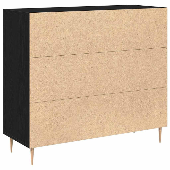 Bufet Stejar negru 90 x 34 x 80 cm Lemn compozit - WALTI WALTI