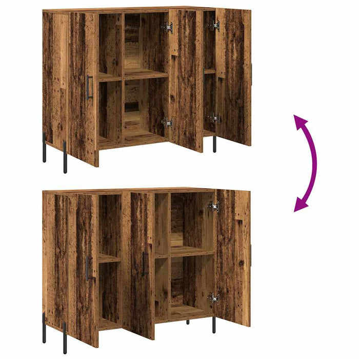 Bufet Lemn vechi 90 x 34 x 80 cm Lemn compozit - WALTI WALTI