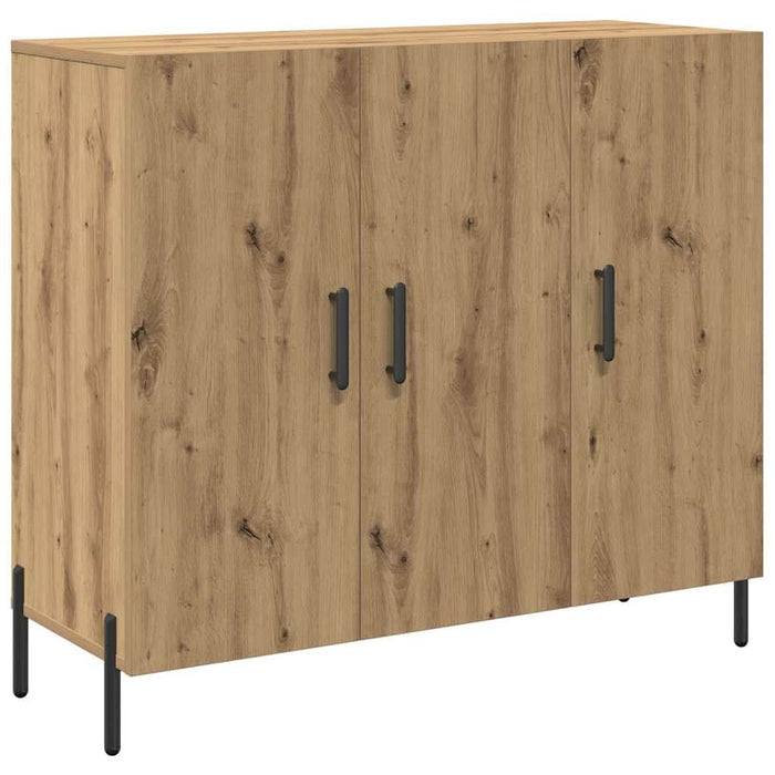 Bufet stejar artizanal 90 x 34 x 80 cm Lemn compozit - WALTI WALTI