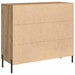 Bufet stejar artizanal 90 x 34 x 80 cm Lemn compozit - WALTI WALTI