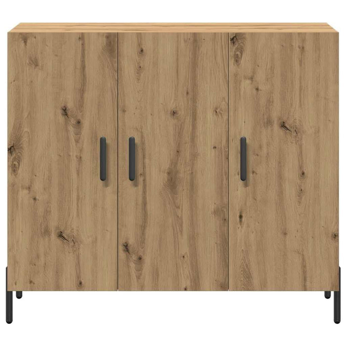 Bufet stejar artizanal 90 x 34 x 80 cm Lemn compozit - WALTI WALTI