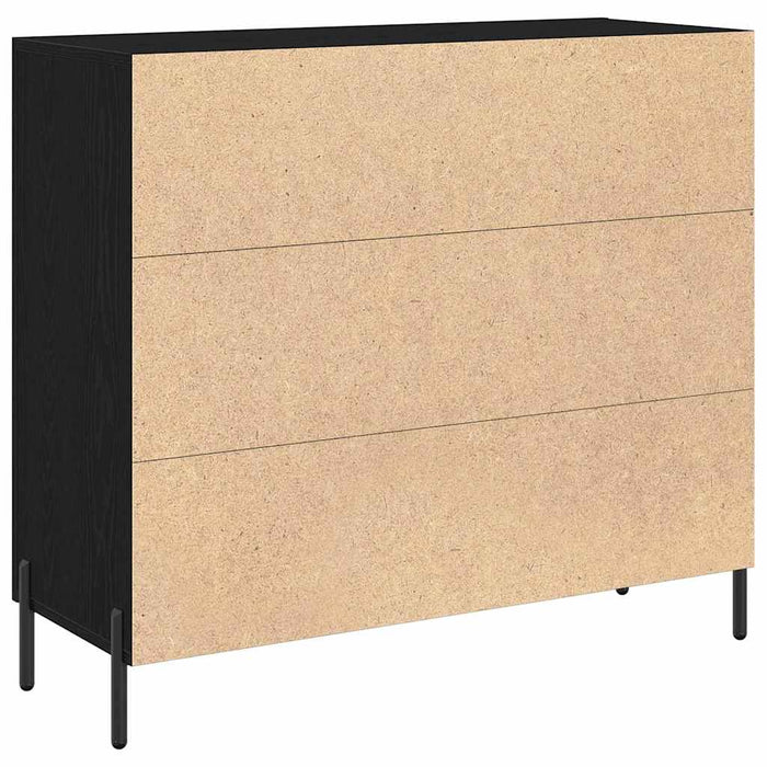 Bufet Stejar negru 90 x 34 x 80 cm Lemn compozit - WALTI WALTI
