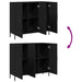 Bufet Stejar negru 90 x 34 x 80 cm Lemn compozit - WALTI WALTI