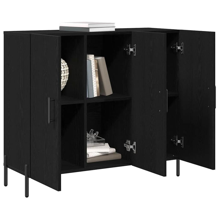 Bufet Stejar negru 90 x 34 x 80 cm Lemn compozit - WALTI WALTI