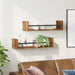 Raft de perete 2 pcs Lemn vechi 60 x 16 x 14 cm Lemn compozit - WALTI WALTI