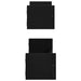 Raft de perete 2 pcs Stejar negru 60 x 16 x 14 cm Lemn compozit - WALTI WALTI