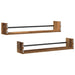 Raft de perete 2 pcs Lemn vechi 80 x 16 x 14 cm Lemn compozit - WALTI WALTI
