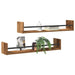 Raft de perete 2 pcs Lemn vechi 80 x 16 x 14 cm Lemn compozit - WALTI WALTI