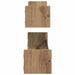 Raft de perete cu raft 2 pcs stejar artizanal 80 x 16 x 14 cm - WALTI WALTI