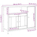 Bufet Stejar Artizanal 100 x 35 x 75 cm - WALTI WALTI