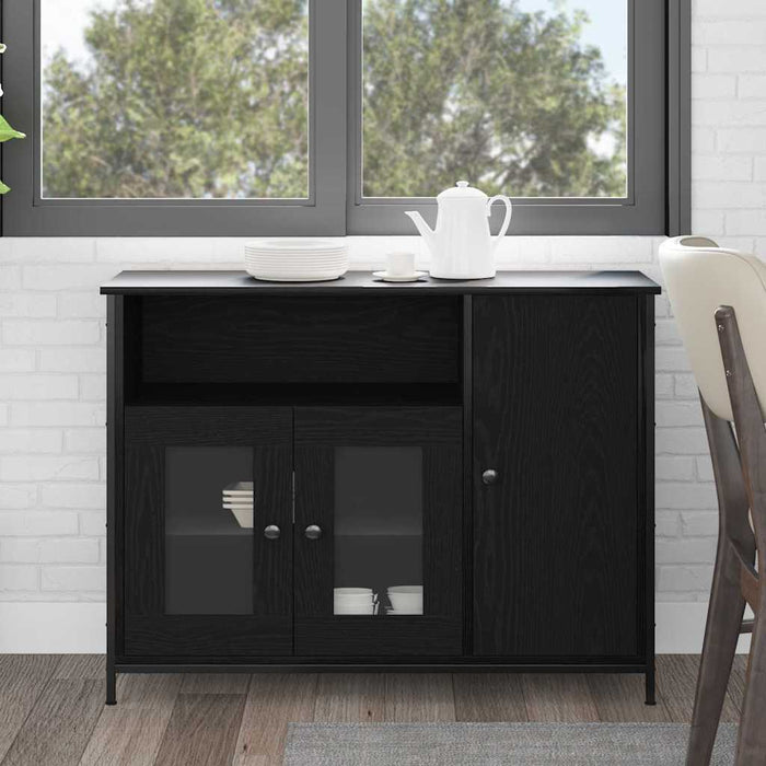 Bufet Stejar Negru 100 x 35 x 75 cm - WALTI WALTI