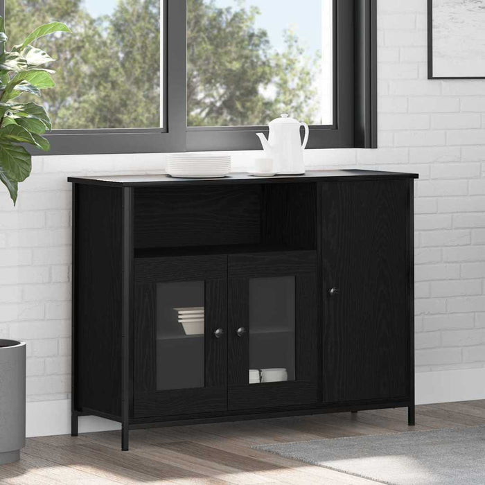 Bufet Stejar Negru 100 x 35 x 75 cm - WALTI WALTI