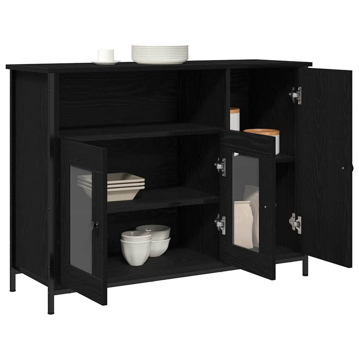 Bufet Stejar Negru 100 x 35 x 75 cm - WALTI WALTI