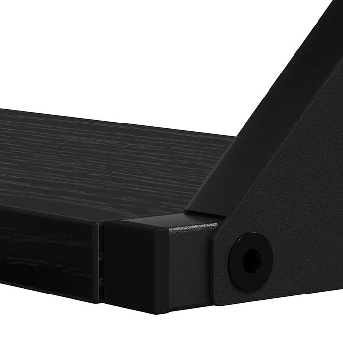 Raft de perete Pe perete cu depozitare 3 pcs Stejar Negru - WALTI WALTI