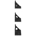 Raft de perete Pe perete cu depozitare 3 pcs Stejar Negru - WALTI WALTI
