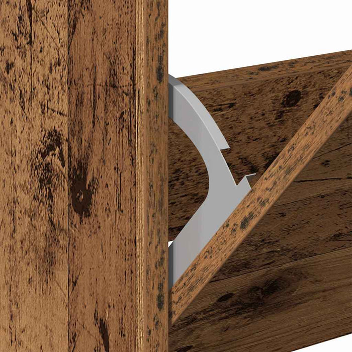 Dulap pentru Încălțăminte cu ușă Lemn vechi 80 x 21 x 125.5 cm - WALTI WALTI