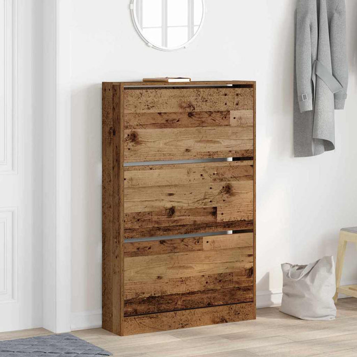 Dulap pentru Încălțăminte cu ușă Lemn vechi 80 x 21 x 125.5 cm - WALTI WALTI