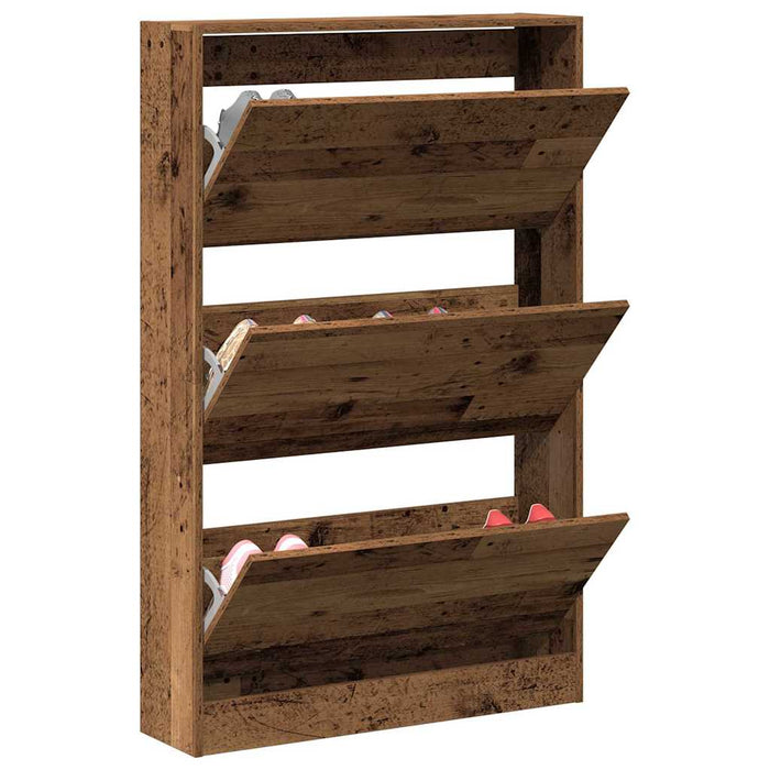 Dulap pentru Încălțăminte cu ușă Lemn vechi 80 x 21 x 125.5 cm - WALTI WALTI