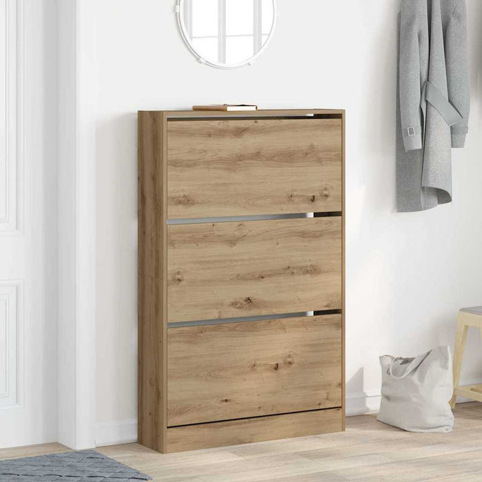 Dulap pentru Încălțăminte stejar artizanal 80 x 21 x 125.5 cm - WALTI WALTI