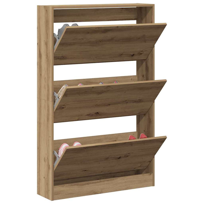 Dulap pentru Încălțăminte stejar artizanal 80 x 21 x 125.5 cm - WALTI WALTI