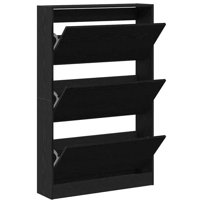 Dulap pentru Încălțăminte Stejar negru 80 x 21 x 125.5 cm - WALTI WALTI
