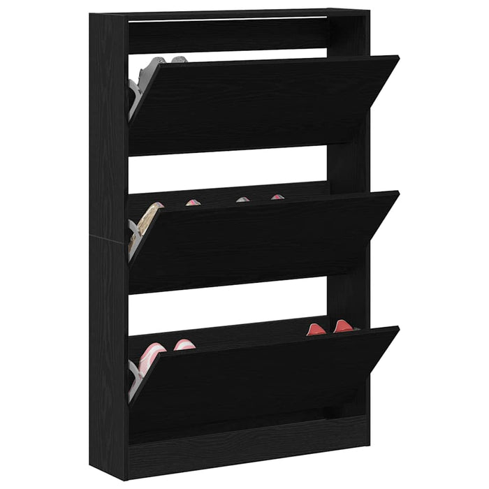 Dulap pentru Încălțăminte Stejar negru 80 x 21 x 125.5 cm - WALTI WALTI