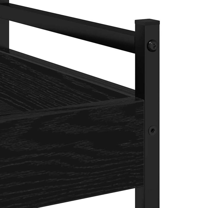 Troler de Bucătărie Stejar negru 50 x 30 x 70 cm Lemn compozit - WALTI WALTI