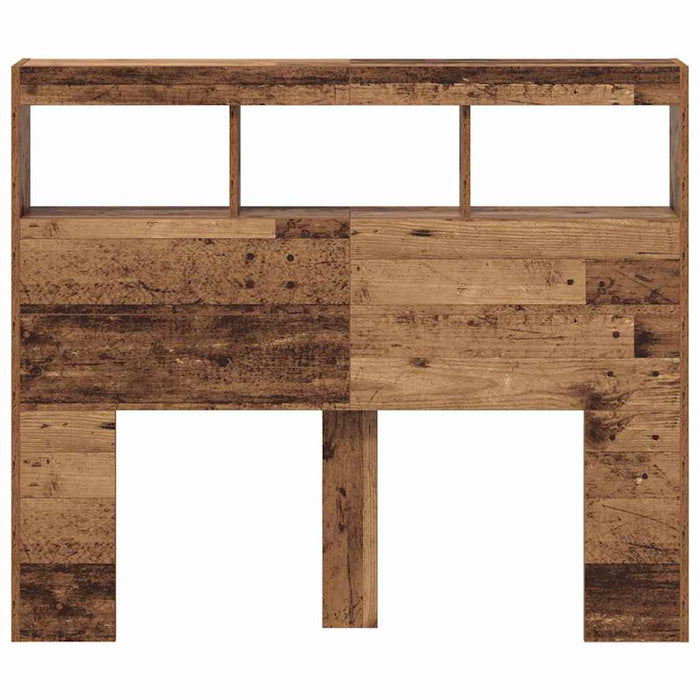 Tăblie cap cu raft Lemn Vechi 120 x 17 x 102 cm Lemn compozit - WALTI WALTI